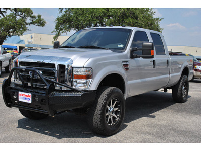 ford f 350 super duty 2010 silver xlt diesel 8 cylinders 4 wheel drive automatic 78216