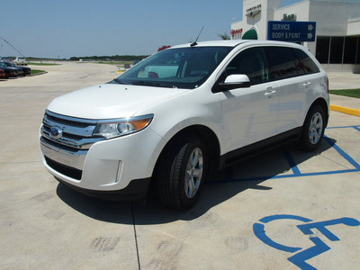 ford edge 2013 white suv sel gasoline 4 cylinders front wheel drive 6 speed automatic 76230