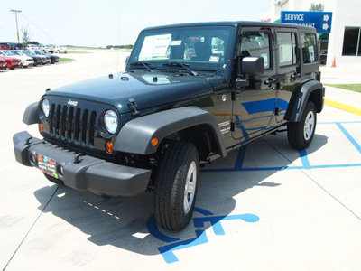 jeep wrangler unlimited 2012 dk  green suv sport gasoline 6 cylinders 4 wheel drive automatic 76230