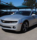 chevrolet camaro 2012 silver ice coupe lt gasoline 6 cylinders rear wheel drive not specified 76051