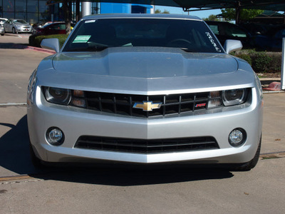 chevrolet camaro 2012 silver ice coupe lt gasoline 6 cylinders rear wheel drive not specified 76051