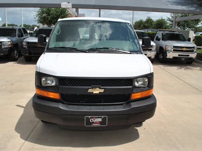 chevrolet express cargo 2012 white van 2500 flex fuel 8 cylinders rear wheel drive automatic 76051