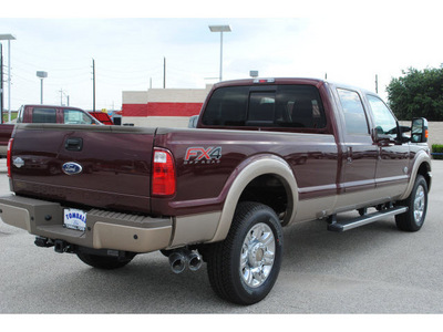 ford f 350 super duty 2012 autumn red lariat fx4 biodiesel 8 cylinders 4 wheel drive automatic 77375