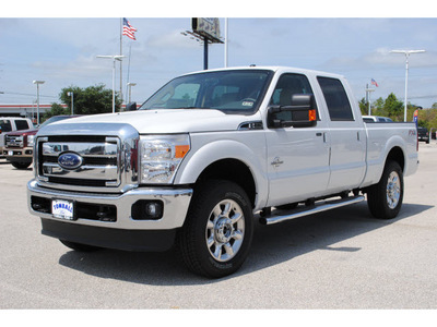 ford f 250 super duty 2012 oxford white lariat fx4 biodiesel 8 cylinders 4 wheel drive automatic 77375
