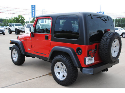 jeep wrangler 2006 red suv rubicon gasoline 6 cylinders 4 wheel drive automatic 77375