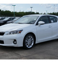 lexus ct200h 2012 white hatchback premium hybrid 4 cylinders front wheel drive automatic 77074