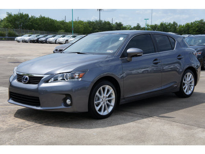 lexus ct200h 2012 gray hatchback premium hybrid 4 cylinders front wheel drive automatic 77074