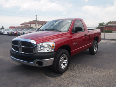 dodge ram pickup 1500 2008 red pickup truck sxt gasoline 8 cylinders rear wheel drive automatic 76234