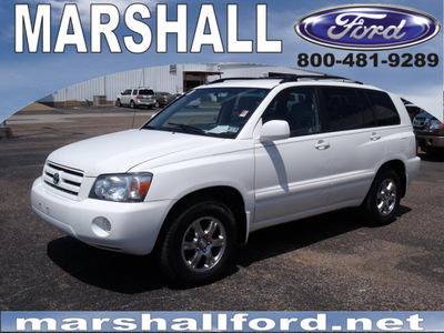 toyota highlander 2006 white suv gasoline 6 cylinders front wheel drive 5 speed automatic 75672