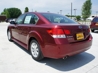 subaru legacy 2012 red sedan 2 5i premium gasoline 4 cylinders all whee drive cont  variable trans  75070