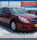 subaru legacy 2012 red sedan 2 5i premium gasoline 4 cylinders all whee drive cont  variable trans  75070