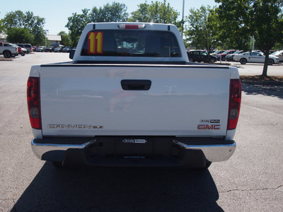 gmc canyon 2011 white sle 1 gasoline 4 cylinders 2 wheel drive automatic with overdrive 46168