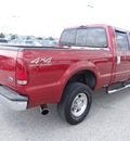 ford f 250 super duty 2002 red diesel 8 cylinders 4 wheel drive not specified 77388