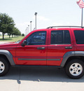 jeep liberty 2005 red suv sport flex fuel 6 cylinders rear wheel drive automatic with overdrive 76018