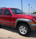 jeep liberty 2005 red suv sport flex fuel 6 cylinders rear wheel drive automatic with overdrive 76018