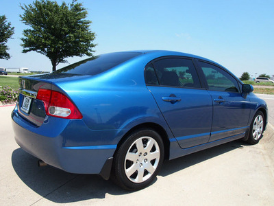 honda civic 2010 blue sedan lx gasoline 4 cylinders front wheel drive automatic 76018