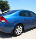 honda civic 2010 blue sedan lx gasoline 4 cylinders front wheel drive automatic 76018