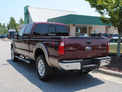 ford f 250 super duty 2011 dk  red lariat biodiesel 8 cylinders 4 wheel drive automatic 27511