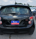 chevrolet sonic 2012 black hatchback gasoline 4 cylinders front wheel drive 6 spd auto connivity plus 77090