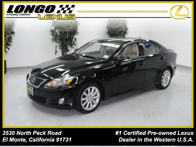 lexus is 250 2010 black sedan gasoline 6 cylinders rear wheel drive automatic 91731