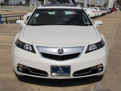 acura tl 2012 white sedan w tech gasoline 6 cylinders front wheel drive automatic with overdrive 77074