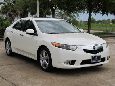 acura tsx 2011 white sedan gasoline 4 cylinders front wheel drive automatic with overdrive 77074