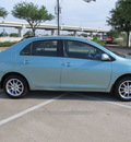 toyota yaris 2007 lt  green sedan gasoline 4 cylinders front wheel drive automatic with overdrive 77074