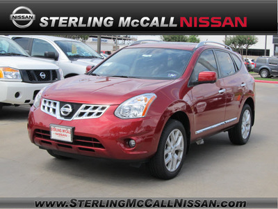 nissan rogue 2012 red sv gasoline 4 cylinders all whee drive automatic with overdrive 77477