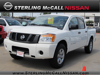 nissan titan 2012 white s flex fuel 8 cylinders 2 wheel drive automatic with overdrive 77477