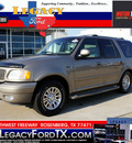 ford expedition 2001 gold suv eddie bauer gasoline 8 cylinders rear wheel drive automatic 77471