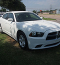 dodge charger 2011 white sedan se gasoline 6 cylinders rear wheel drive automatic 75067