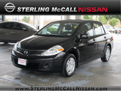 nissan versa 2011 black sedan 1 8 s gasoline 4 cylinders front wheel drive automatic with overdrive 77477