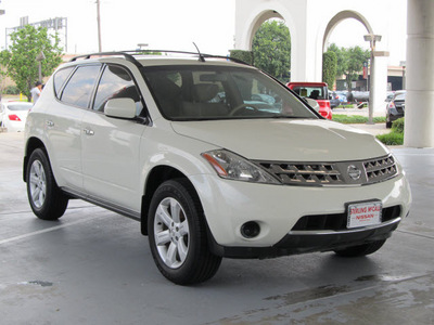 nissan murano 2006 off white suv s gasoline 6 cylinders front wheel drive automatic with overdrive 77477
