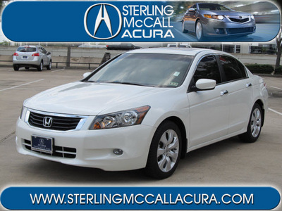 honda accord 2010 white sedan ex l v6 gasoline 6 cylinders front wheel drive automatic with overdrive 77074
