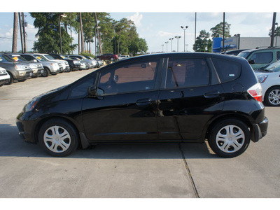 honda fit 2009 black hatchback gasoline 4 cylinders front wheel drive automatic 77339