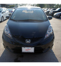 honda fit 2009 black hatchback gasoline 4 cylinders front wheel drive automatic 77339