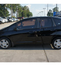 honda fit 2009 black hatchback gasoline 4 cylinders front wheel drive automatic 77339