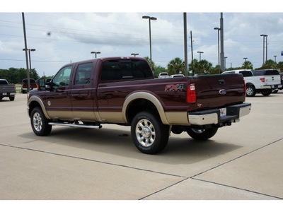 ford f 350 super duty 2012 autumn red metallic lariat biodiesel 8 cylinders 4 wheel drive shiftable automatic 77471