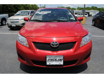 toyota corolla 2010 red sedan le gasoline 4 cylinders front wheel drive automatic with overdrive 77581