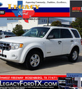 ford escape 2008 white suv xlt gasoline 6 cylinders front wheel drive 4 speed automatic 77471