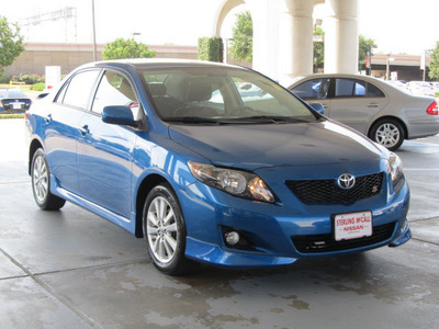 toyota corolla 2010 blue sedan s gasoline 4 cylinders front wheel drive automatic with overdrive 77477