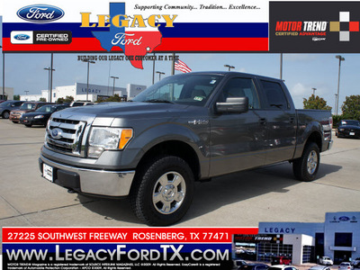 ford f 150 2010 grey 4x4 gasoline 8 cylinders 4 wheel drive 6 speed automatic 77471