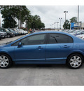 honda civic 2011 blue sedan lx gasoline 4 cylinders front wheel drive automatic 77339
