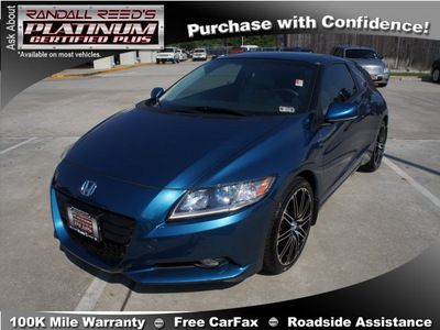 honda cr z 2012 blue coupe hybrid 4 cylinders front wheel drive cont  variable trans  77338