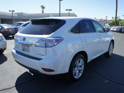 lexus rx 450h 2010 white suv hybrid 6 cylinders front wheel drive automatic 92235