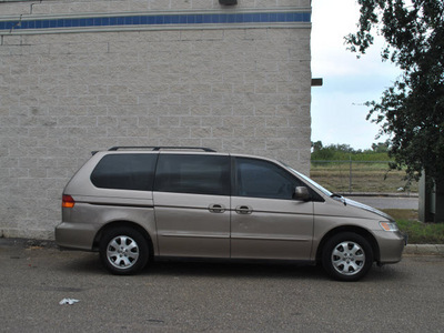 honda odyssey 2004 gold van ex w dvd gasoline 6 cylinders front wheel drive 5 speed automatic 78550