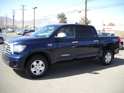 toyota tundra 2008 blue limited gasoline 8 cylinders 2 wheel drive automatic 79925