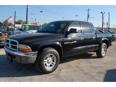 dodge dakota 2002 black pickup truck slt gasoline 6 cylinders rear wheel drive automatic with overdrive 77020