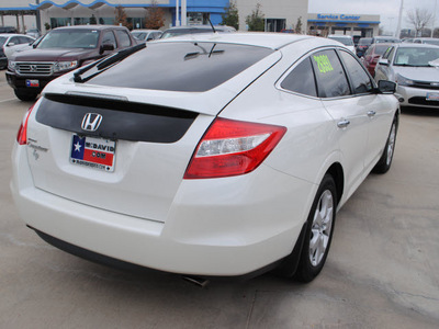 honda accord crosstour 2010 white wagon ex l gasoline 6 cylinders front wheel drive automatic 75034