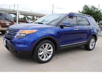ford explorer 2013 blue suv limited flex fuel 6 cylinders 2 wheel drive automatic 77074